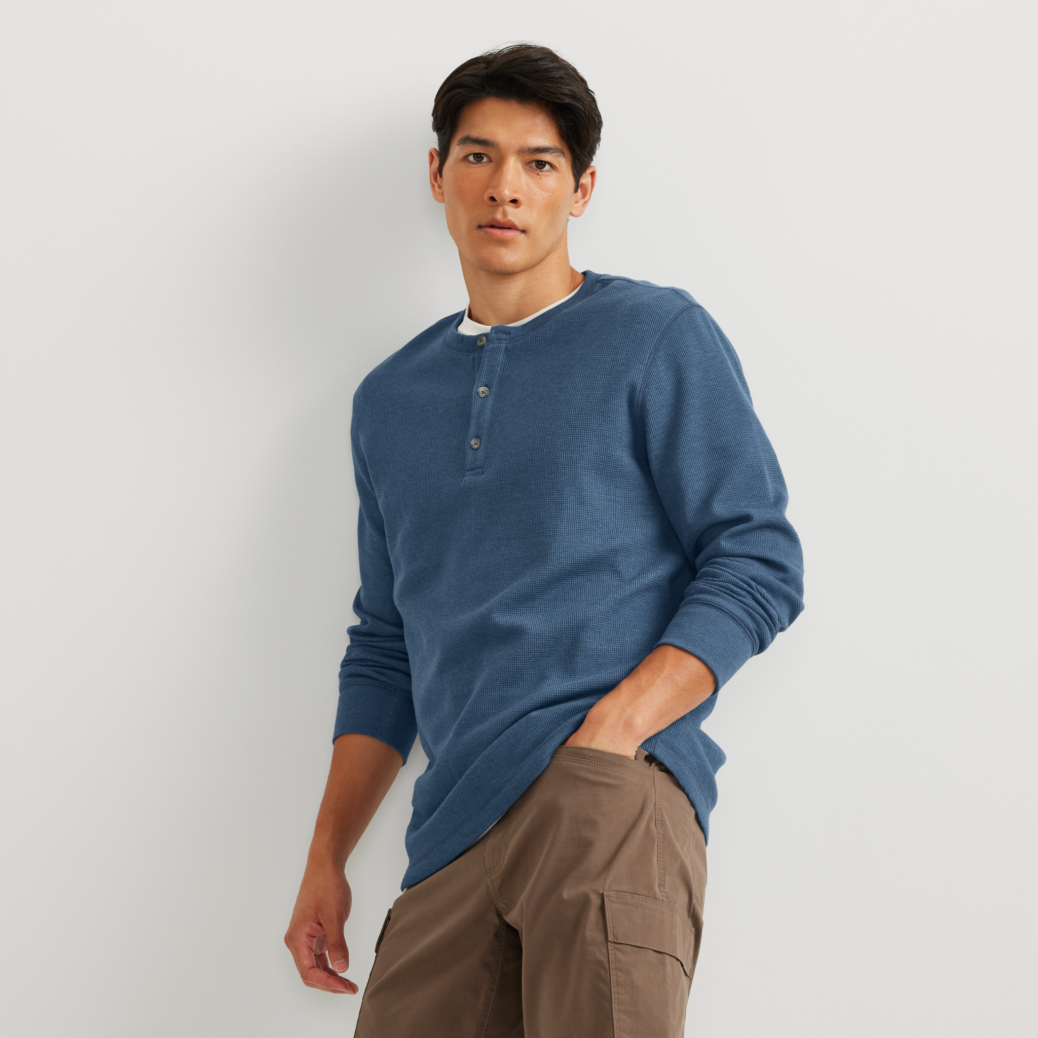 Men's Eddie's Favorite Ultrasoft Thermal Henley - Image 16