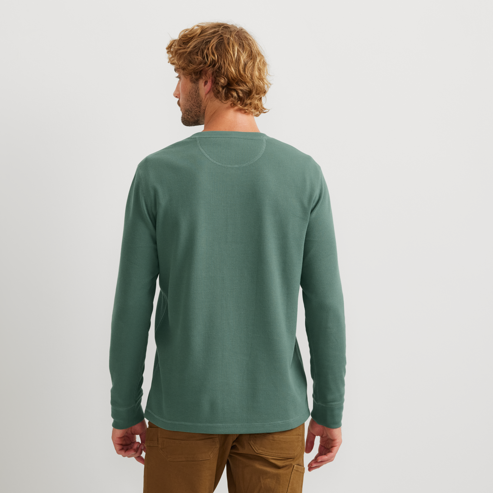 Men's Eddie's Favorite Ultrasoft Thermal Henley - Image 4