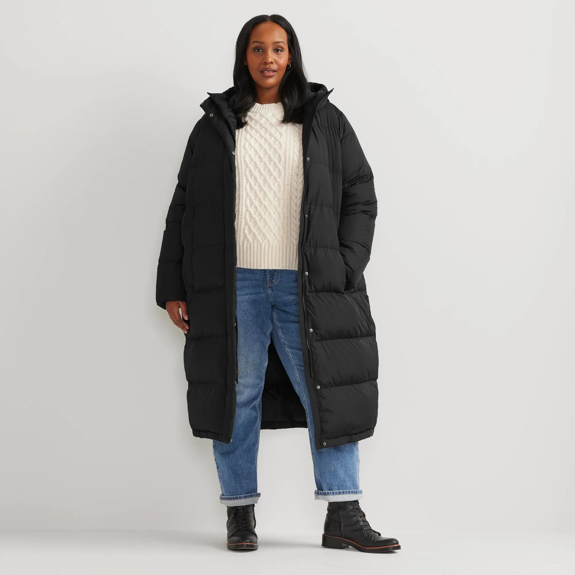 Women's Ketchum Down Hooded Duffle Coat - Image 3