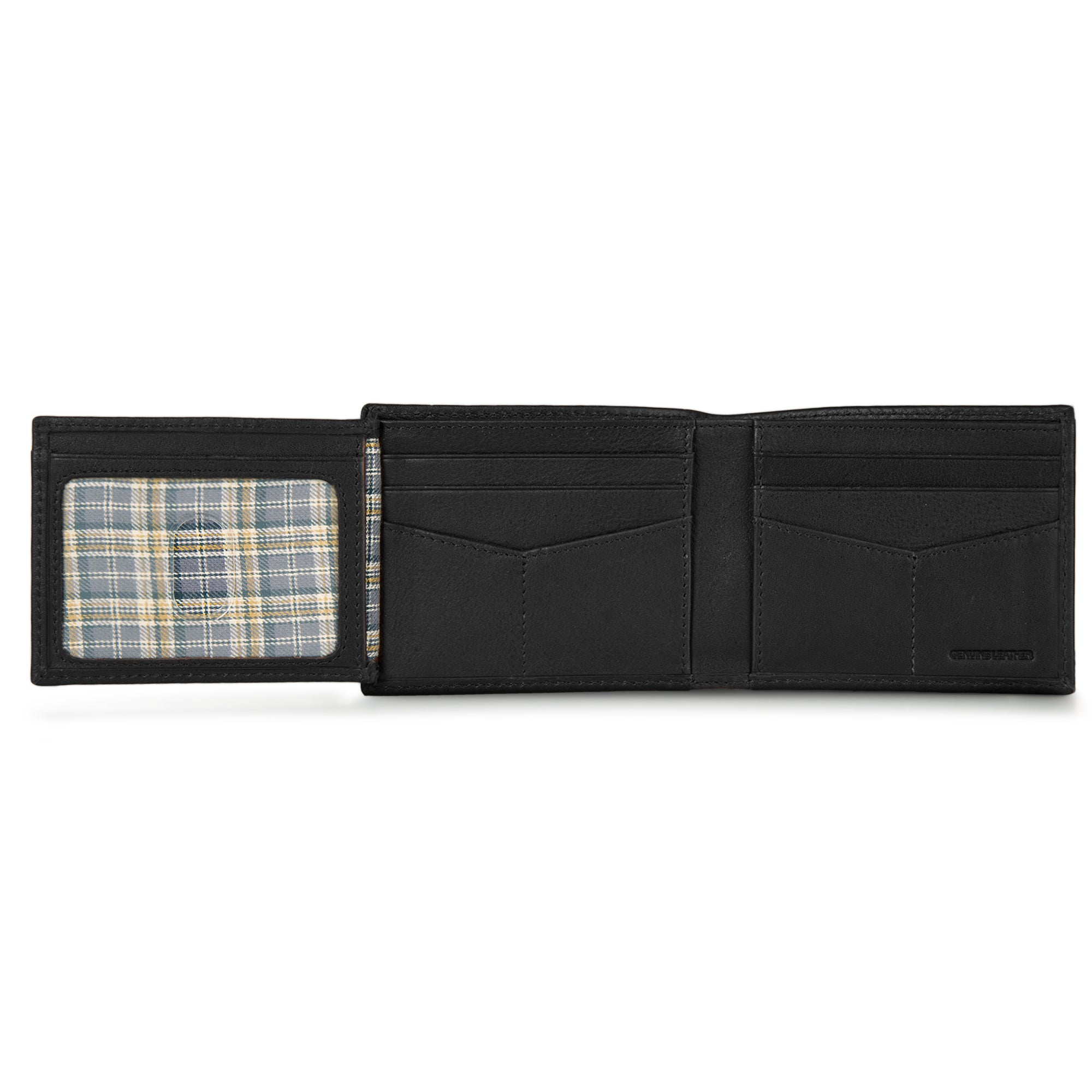 EB Signature Logo Leather Flip Id Bifold Wallet - Image 13