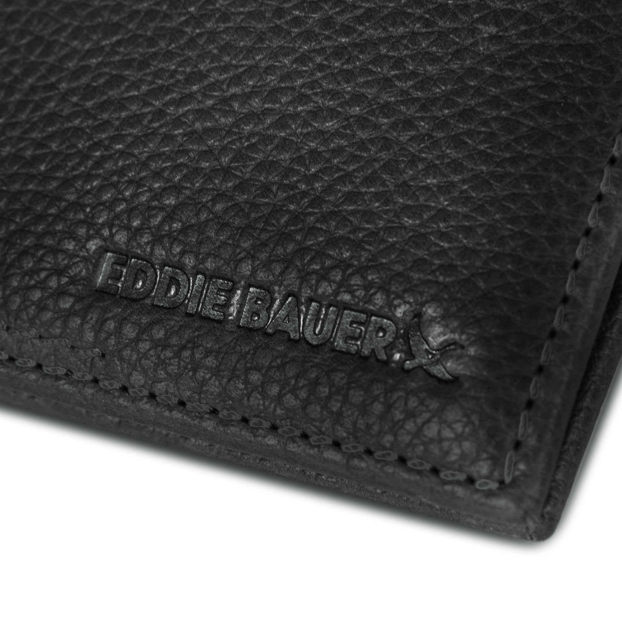 EB Signature Logo Leather Trifold Wallet - Image 8