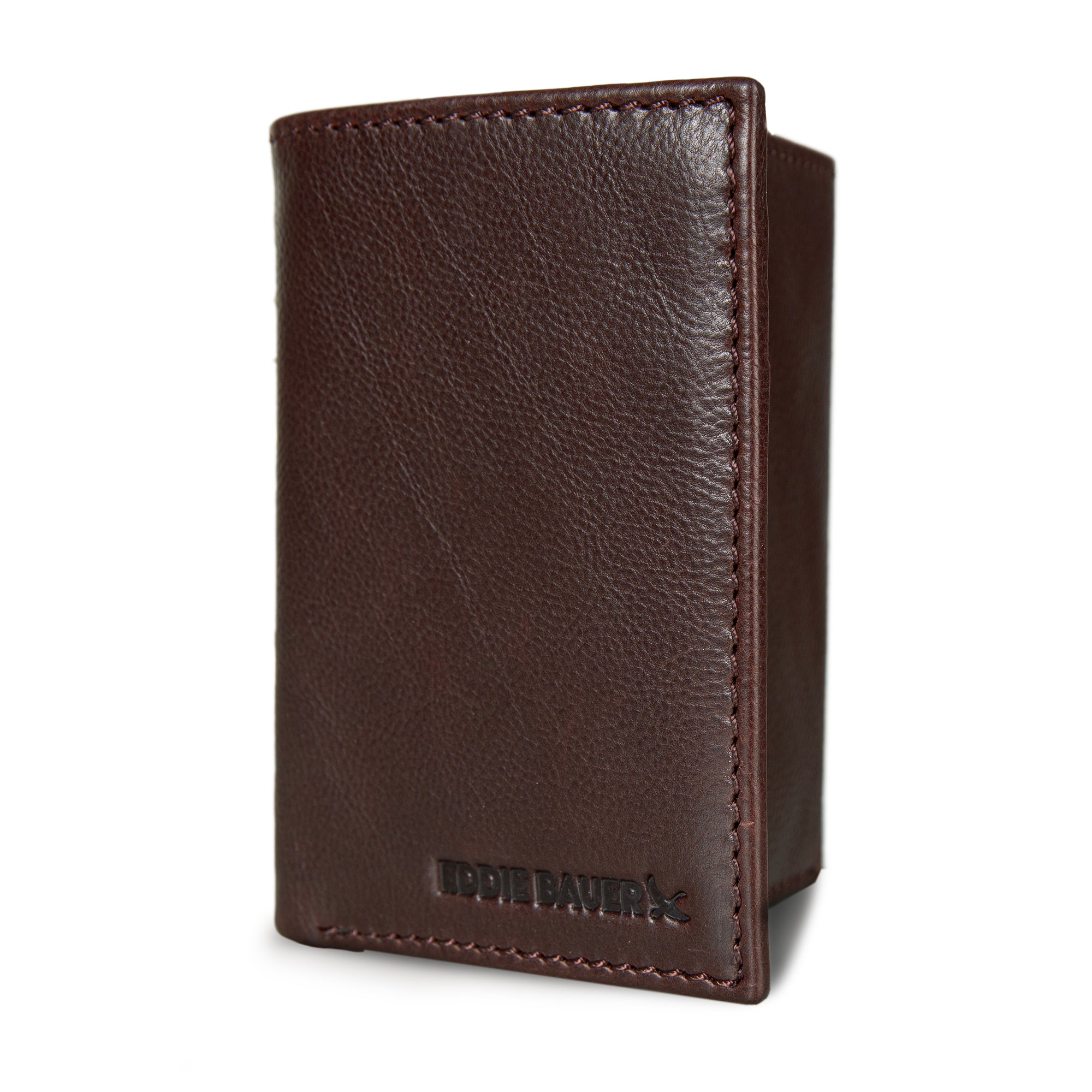 EB Signature Logo Leather Trifold Wallet - Image 25