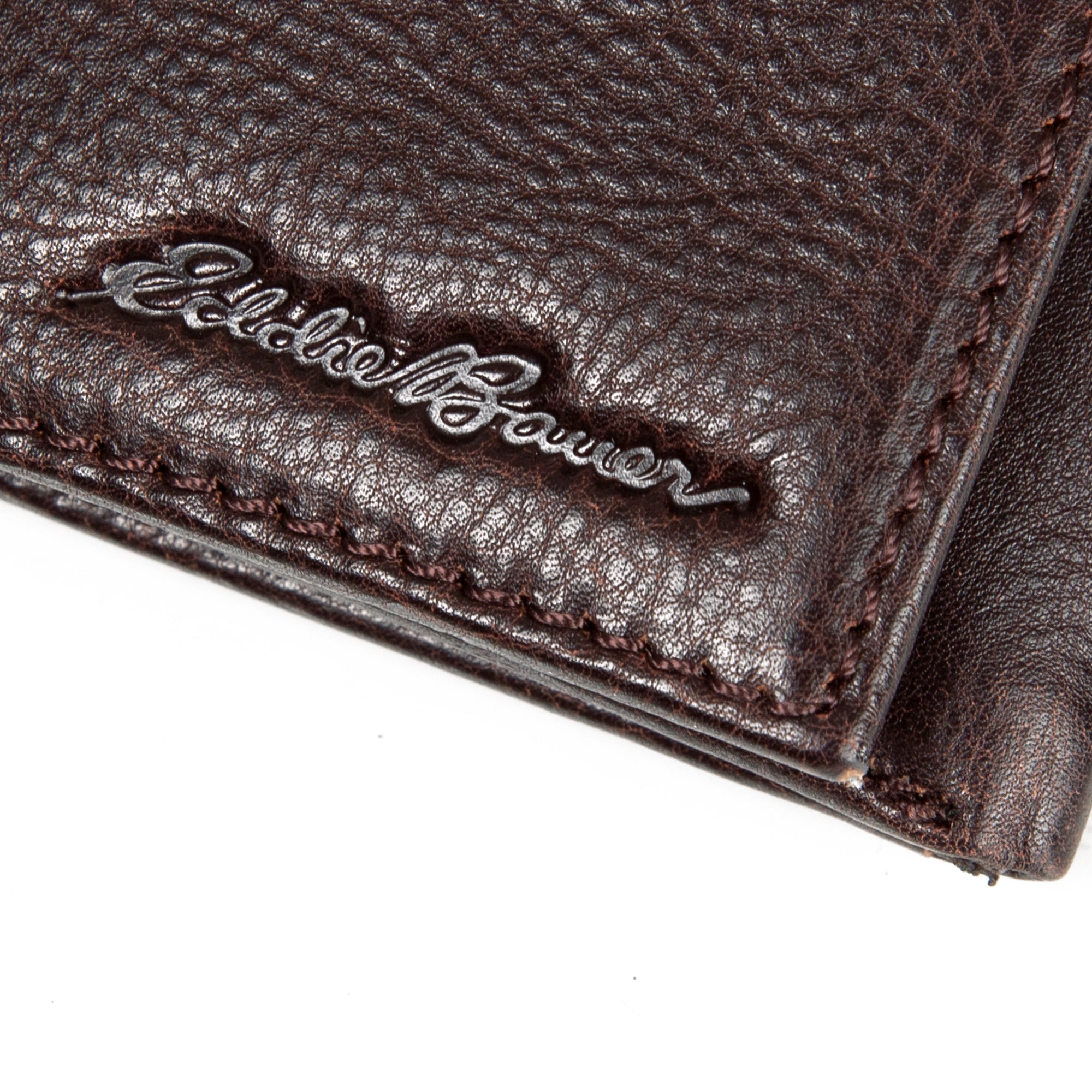 EB Signature Logo Leather Trifold Wallet - Image 10