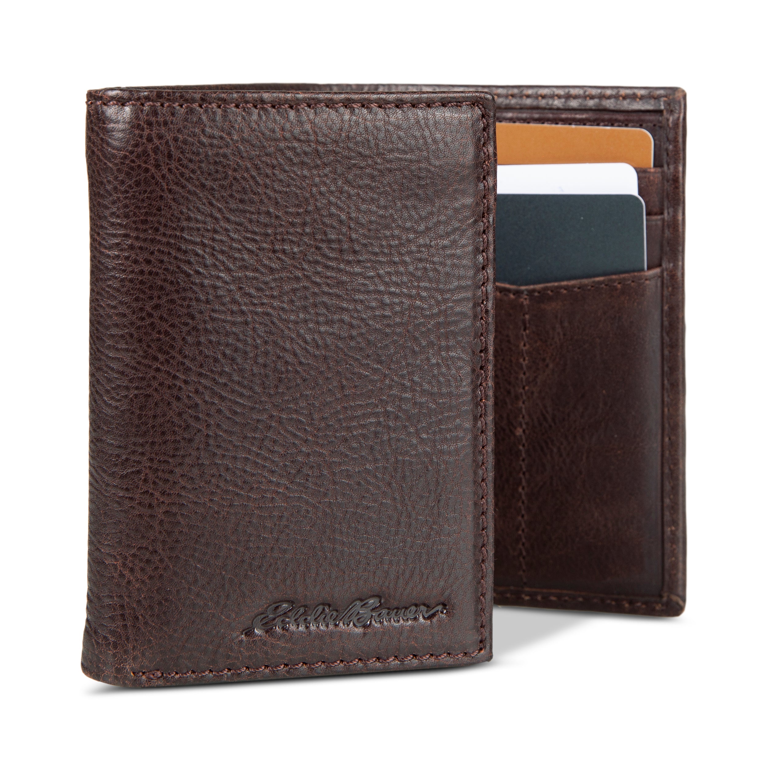 EB Signature Logo Leather Trifold Wallet - Image 26