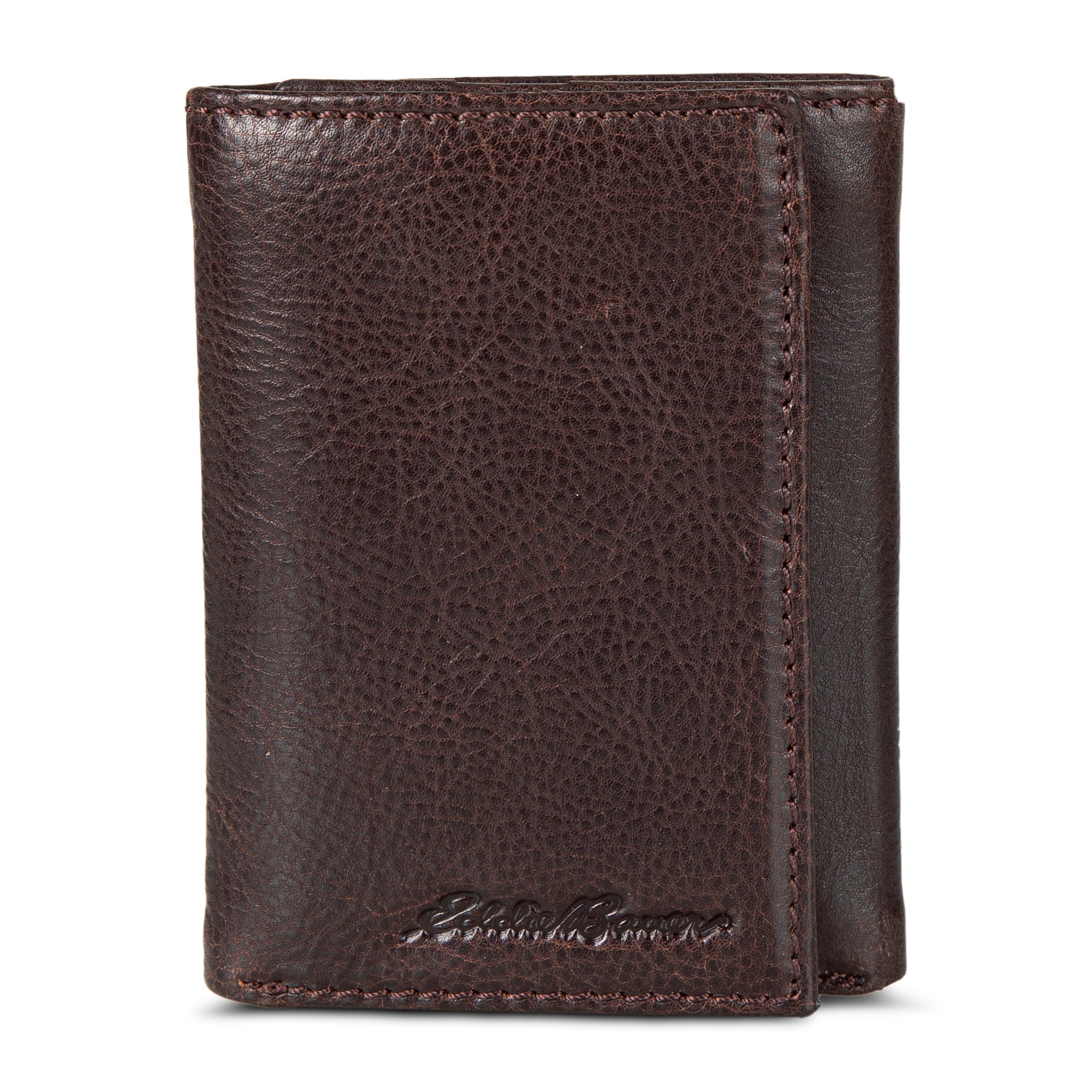 EB Signature Logo Leather Trifold Wallet - Image 3
