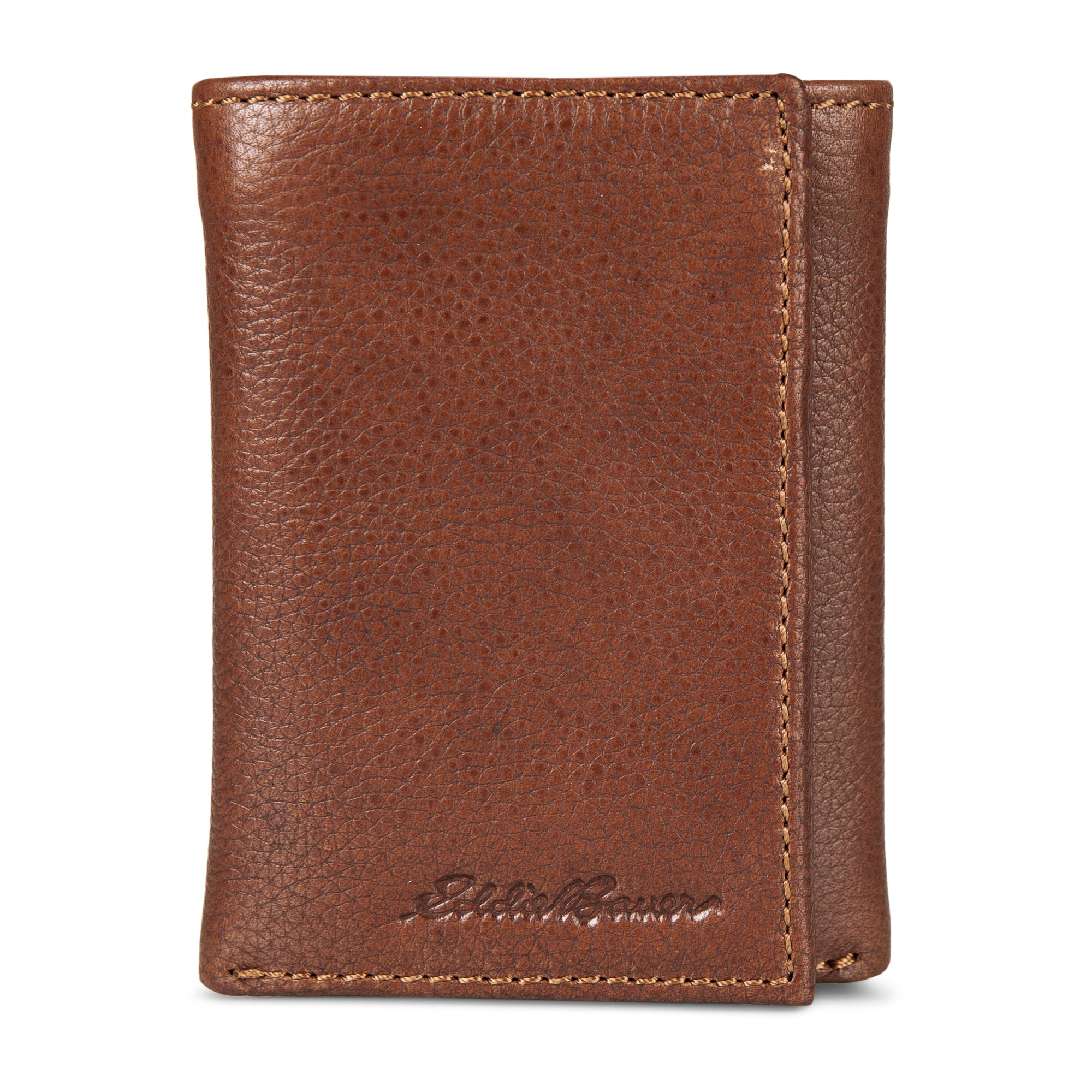 EB Signature Logo Leather Trifold Wallet - Image 4