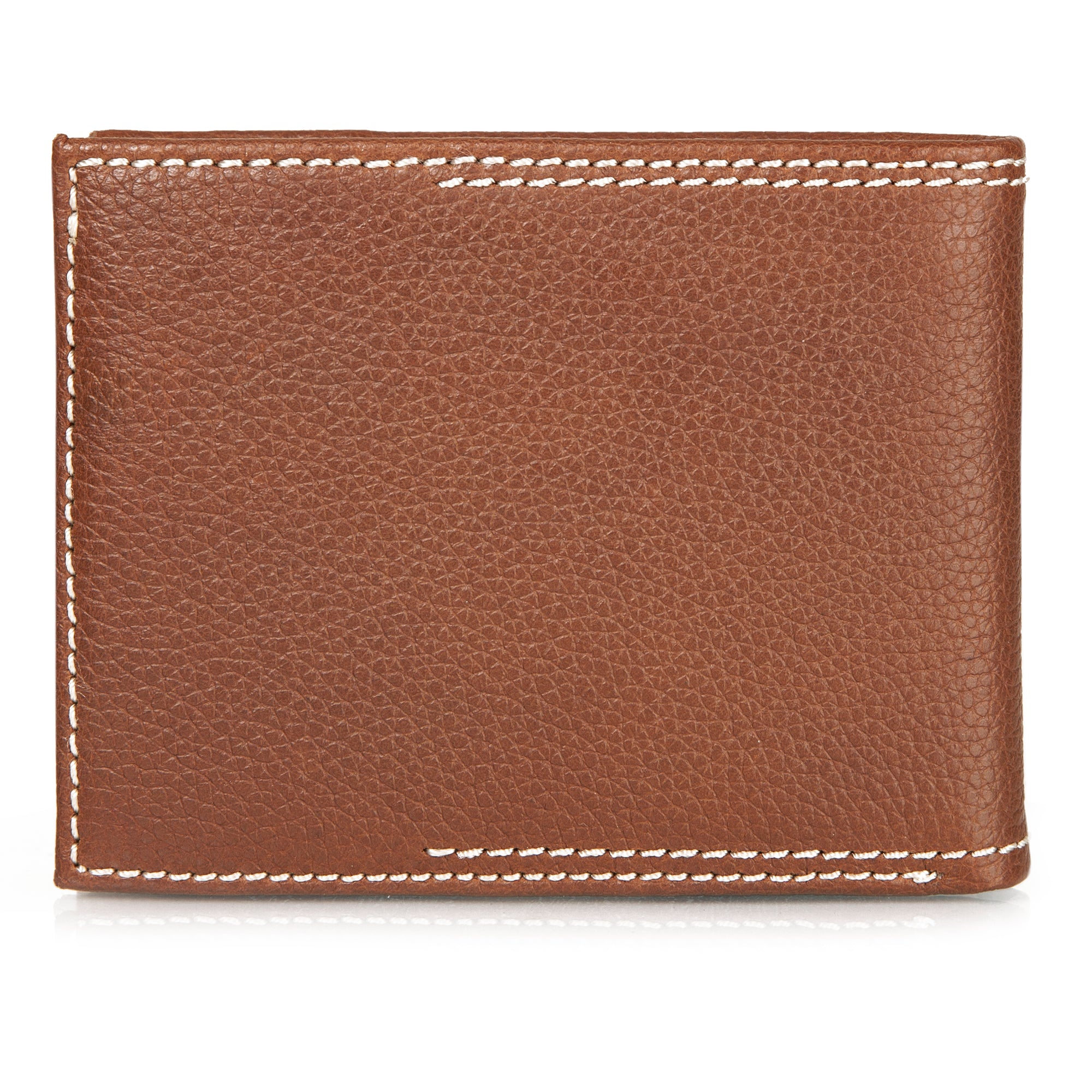 EB Signature Top Stitch Leather Passcase Wallet - Image 2