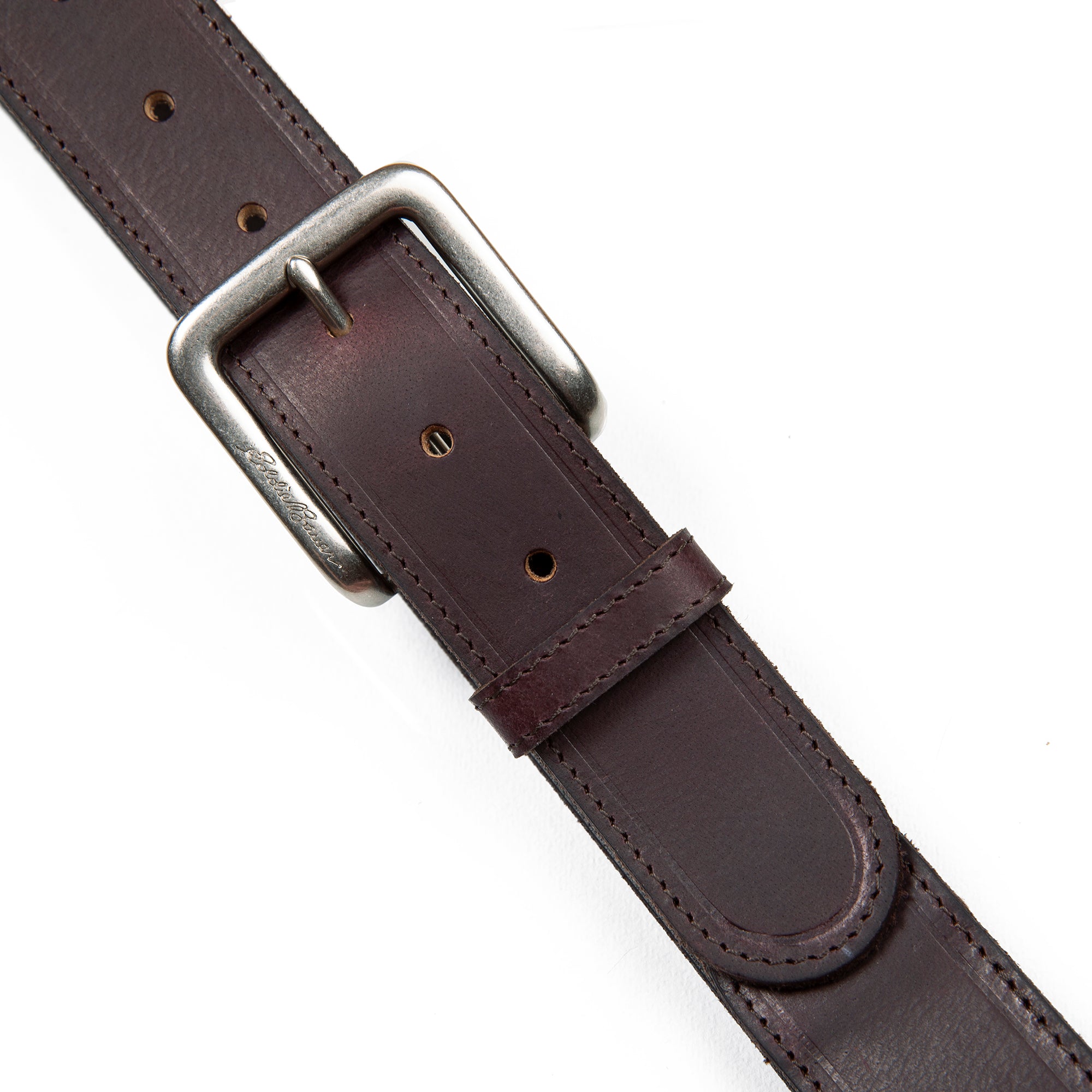 Men's Rugged Leather Belt With Stretch Tab - Image 5