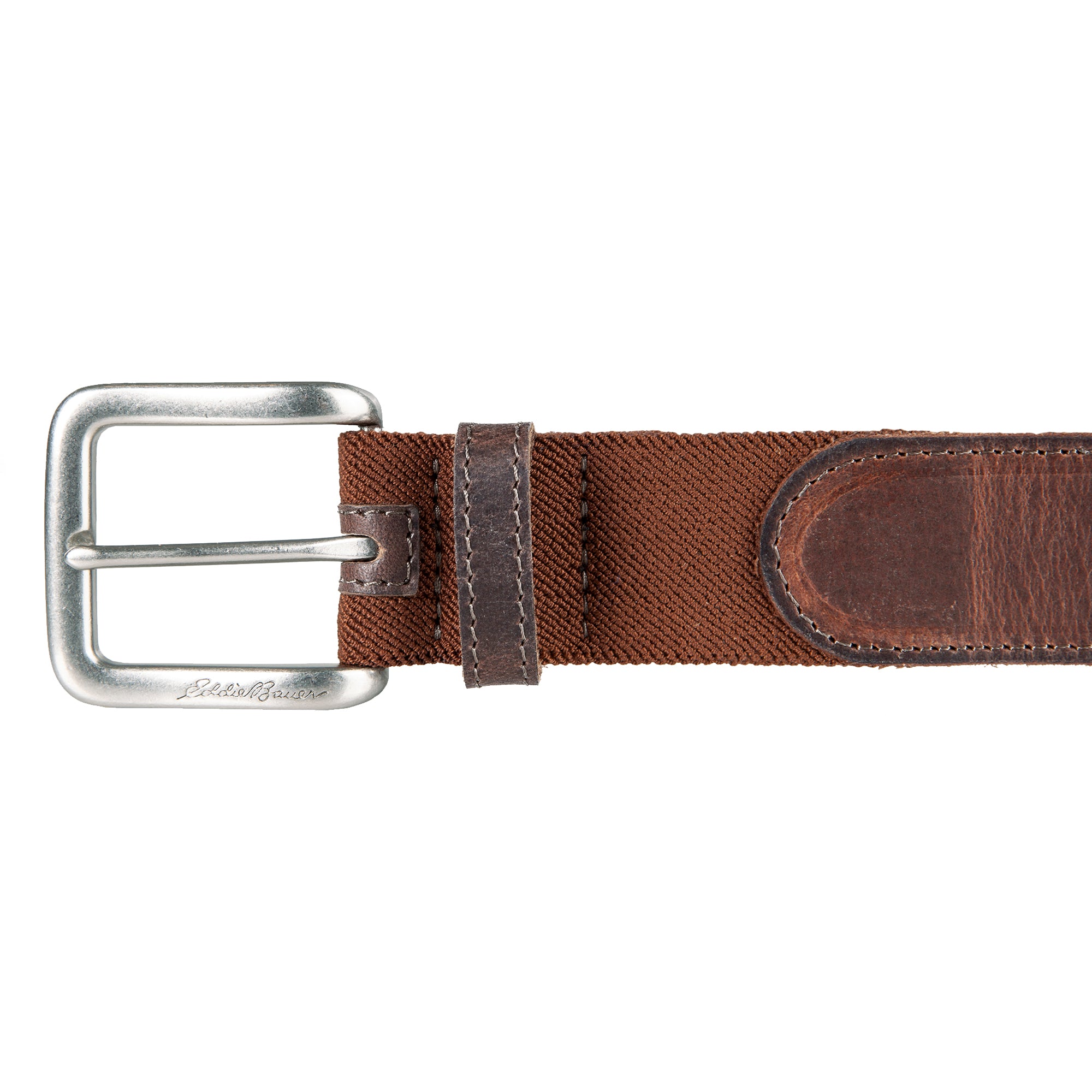Men's Rugged Leather Belt With Stretch Tab - Image 9