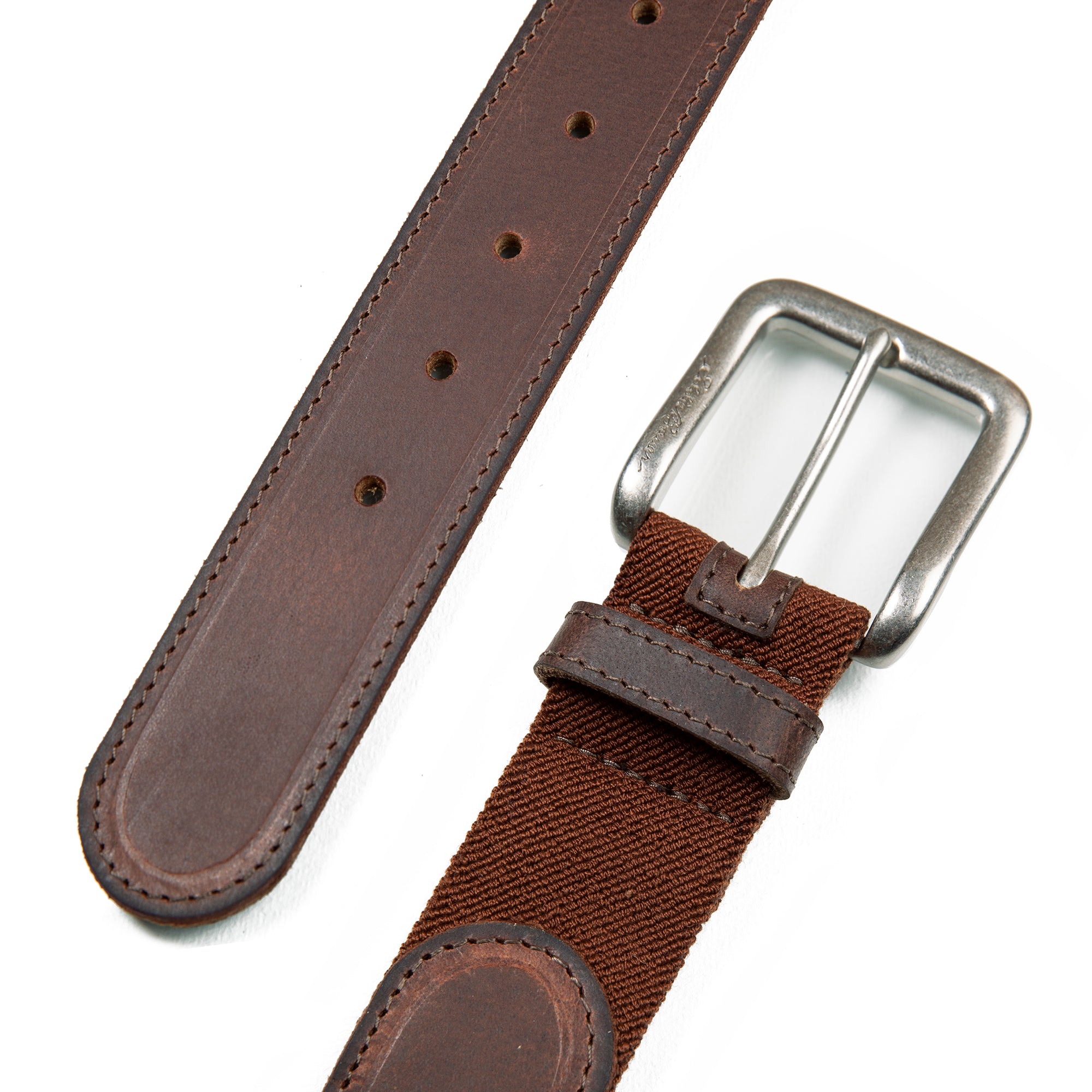 Men's Rugged Leather Belt With Stretch Tab - Image 10