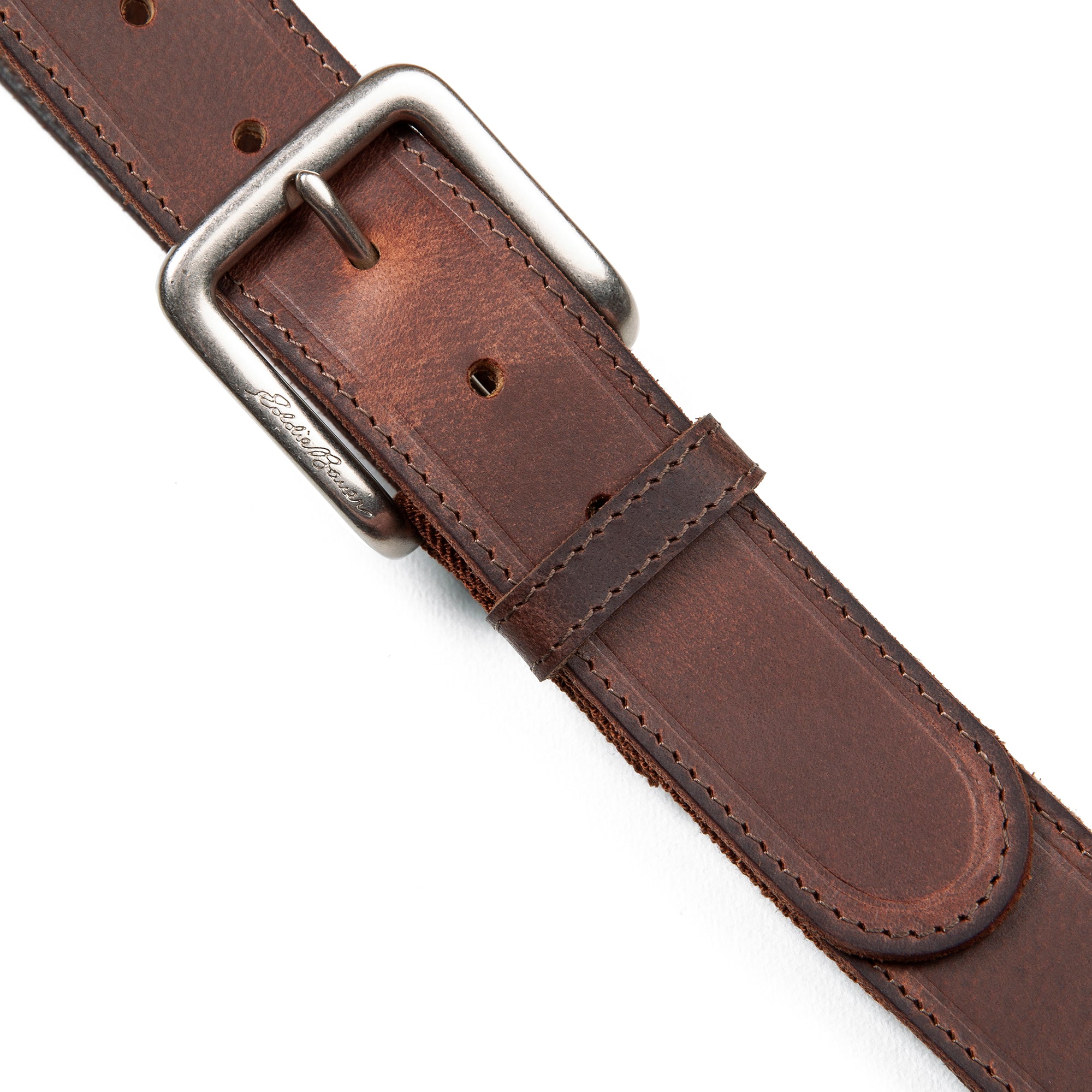 Men's Rugged Leather Belt With Stretch Tab - Image 11