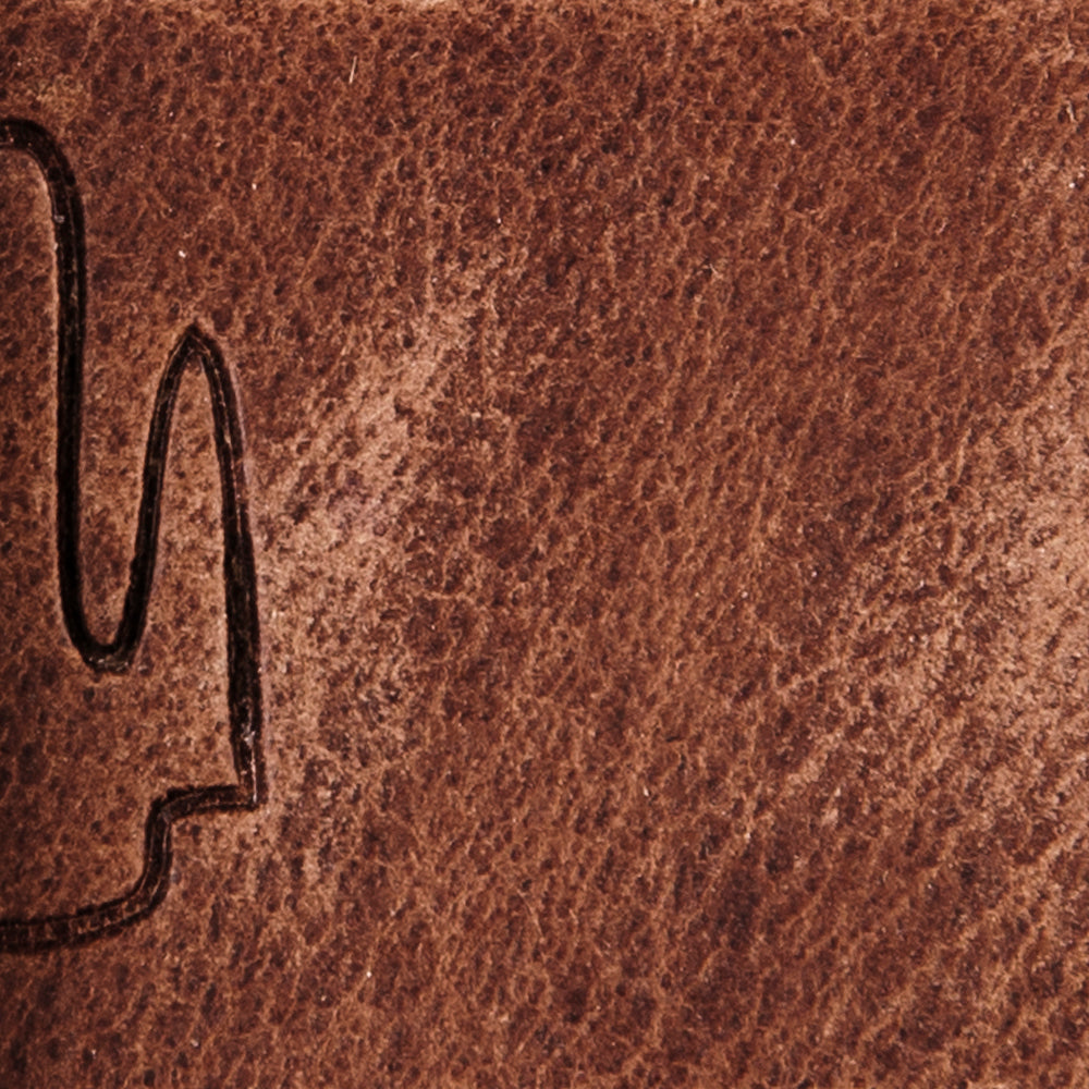 Men's Debossed Eddie Bauer Logo Leather Belt - Image 3