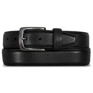 Men's Classic Feather Edge Leather Belt
