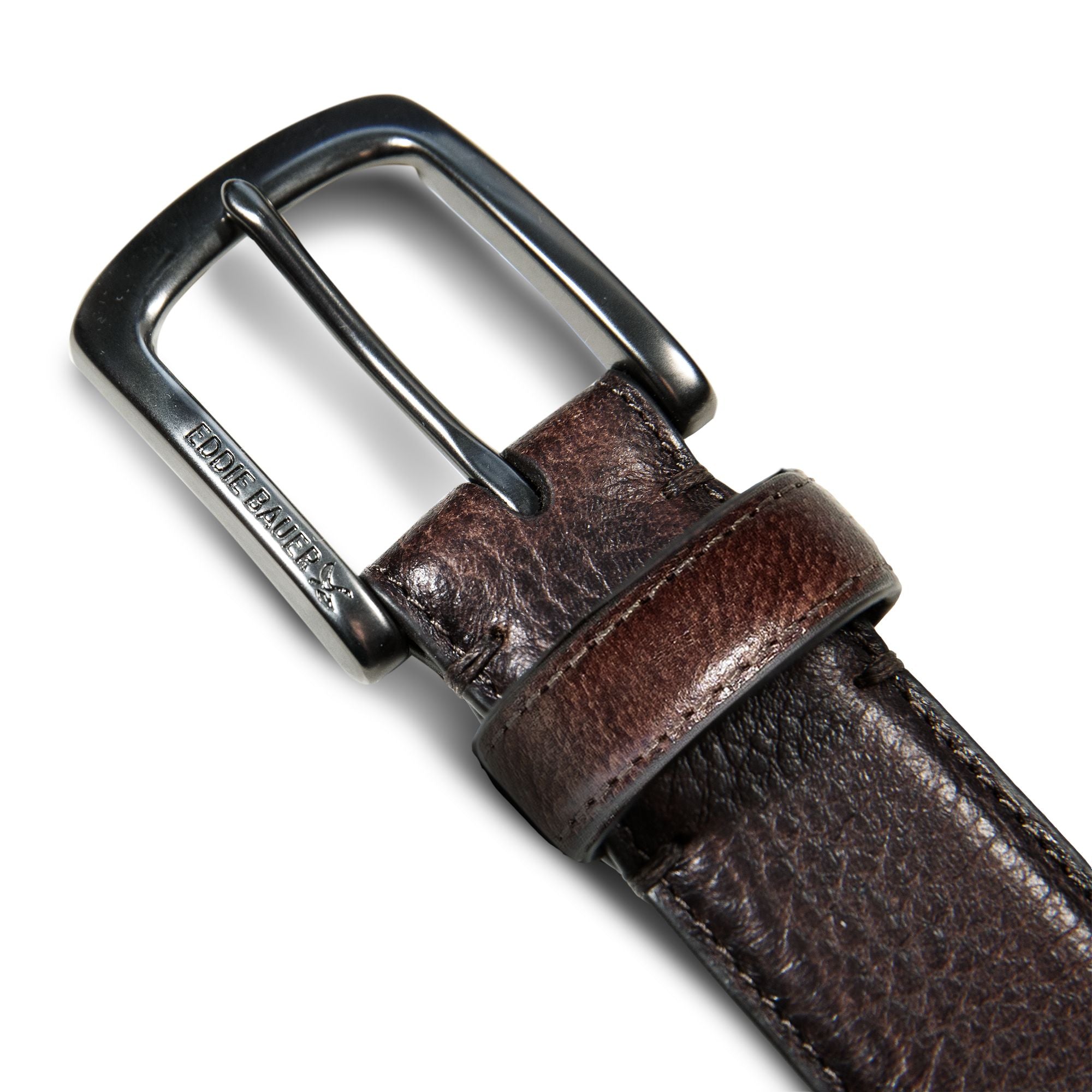 Men's Classic Feather Edge Leather Belt - Image 8