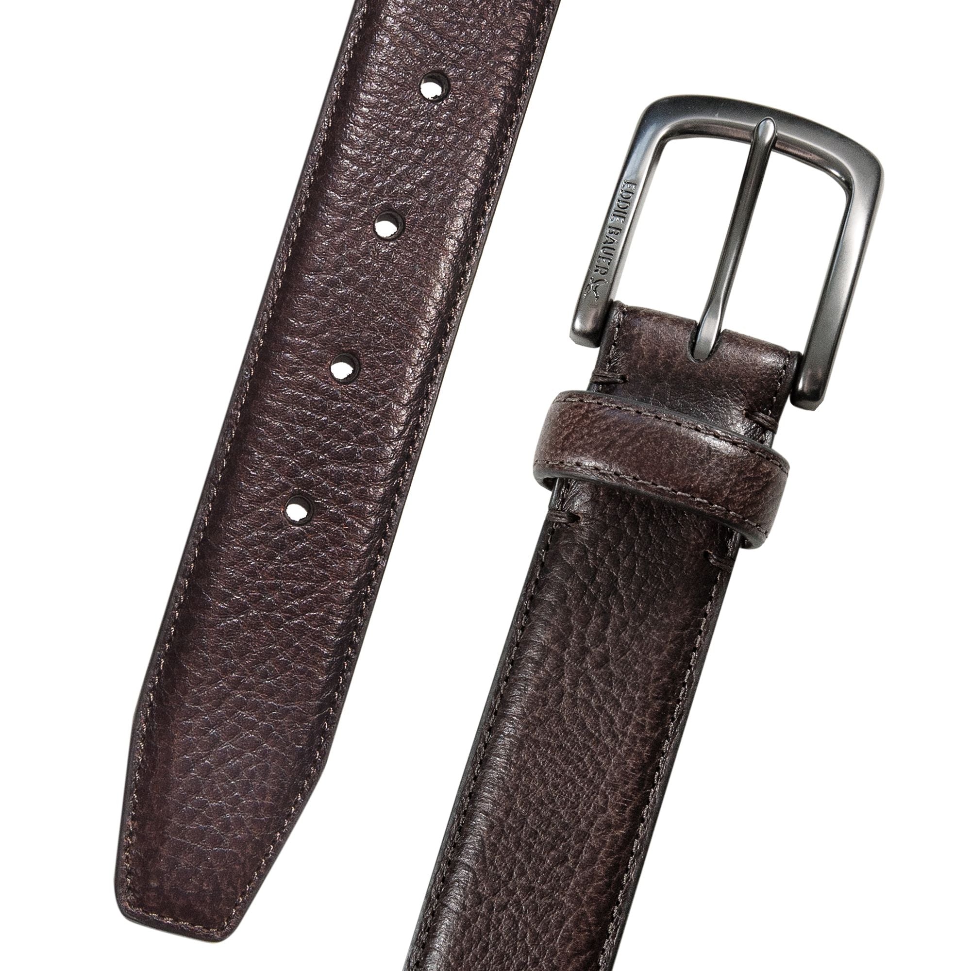 Men's Classic Feather Edge Leather Belt - Image 9
