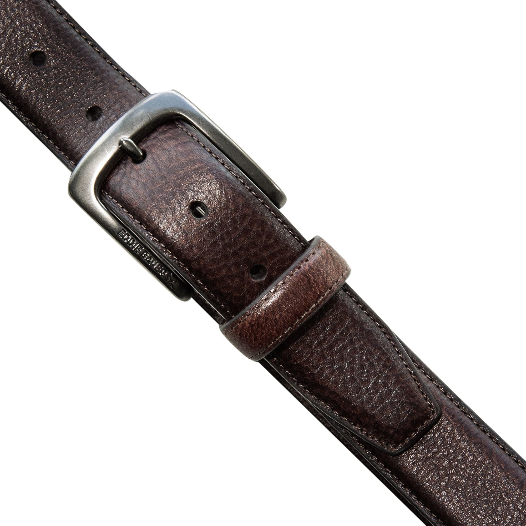 Men's Classic Feather Edge Leather Belt - Image 10