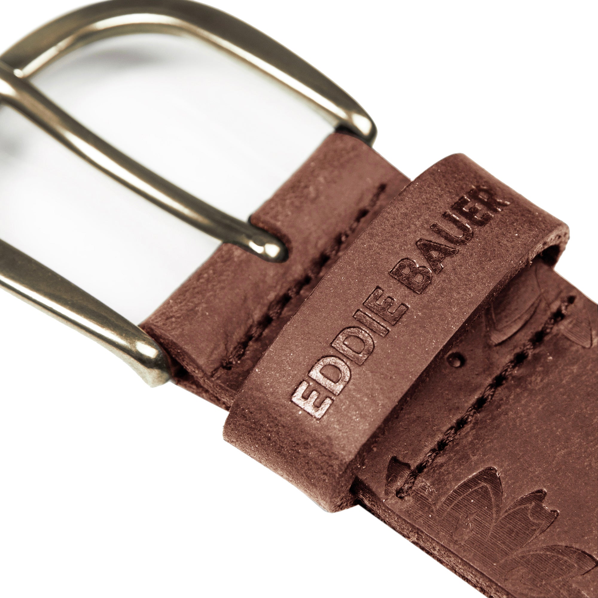 Women's Floral Tooled Leather Belt - Image 9