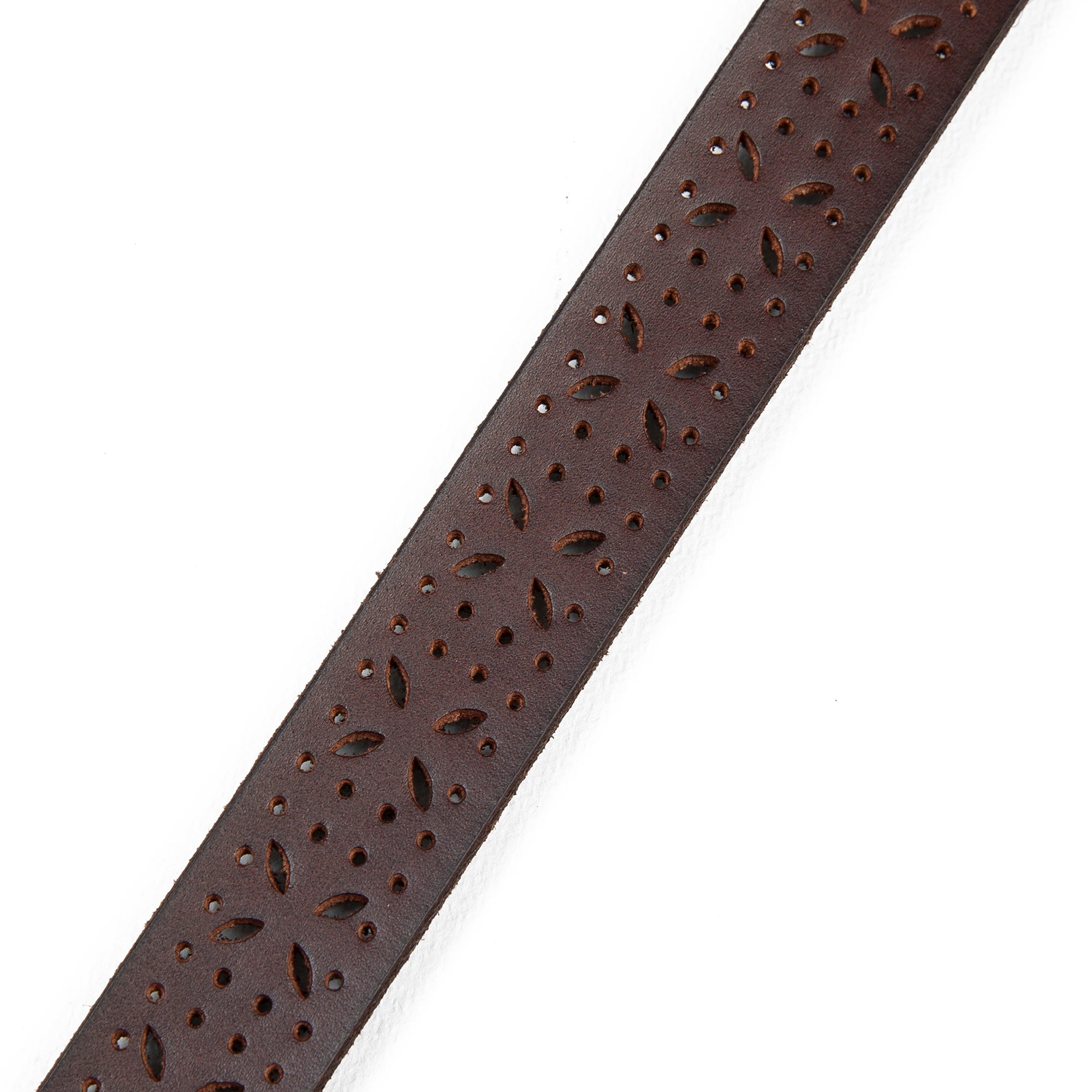 Women's Perforated Pattern Leather Belt - Image 5