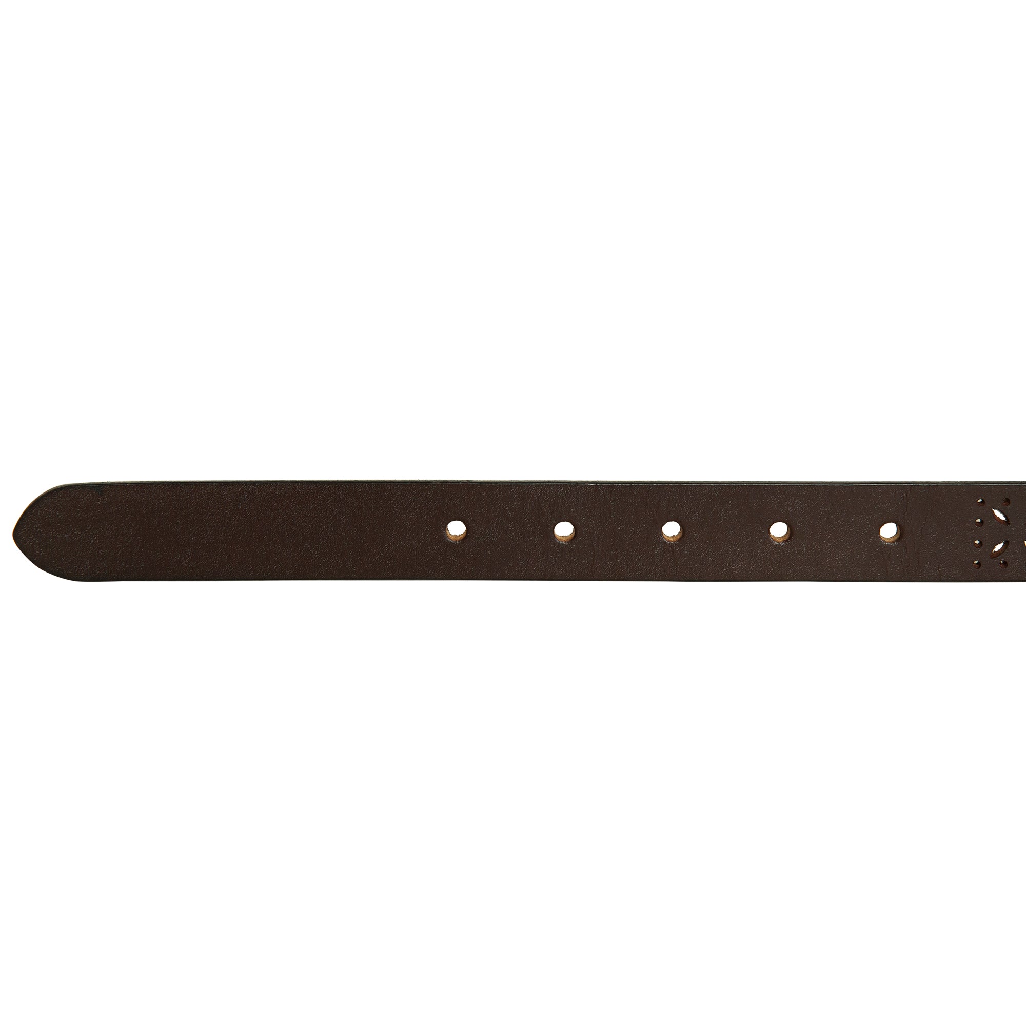 Women's Perforated Pattern Leather Belt - Image 6