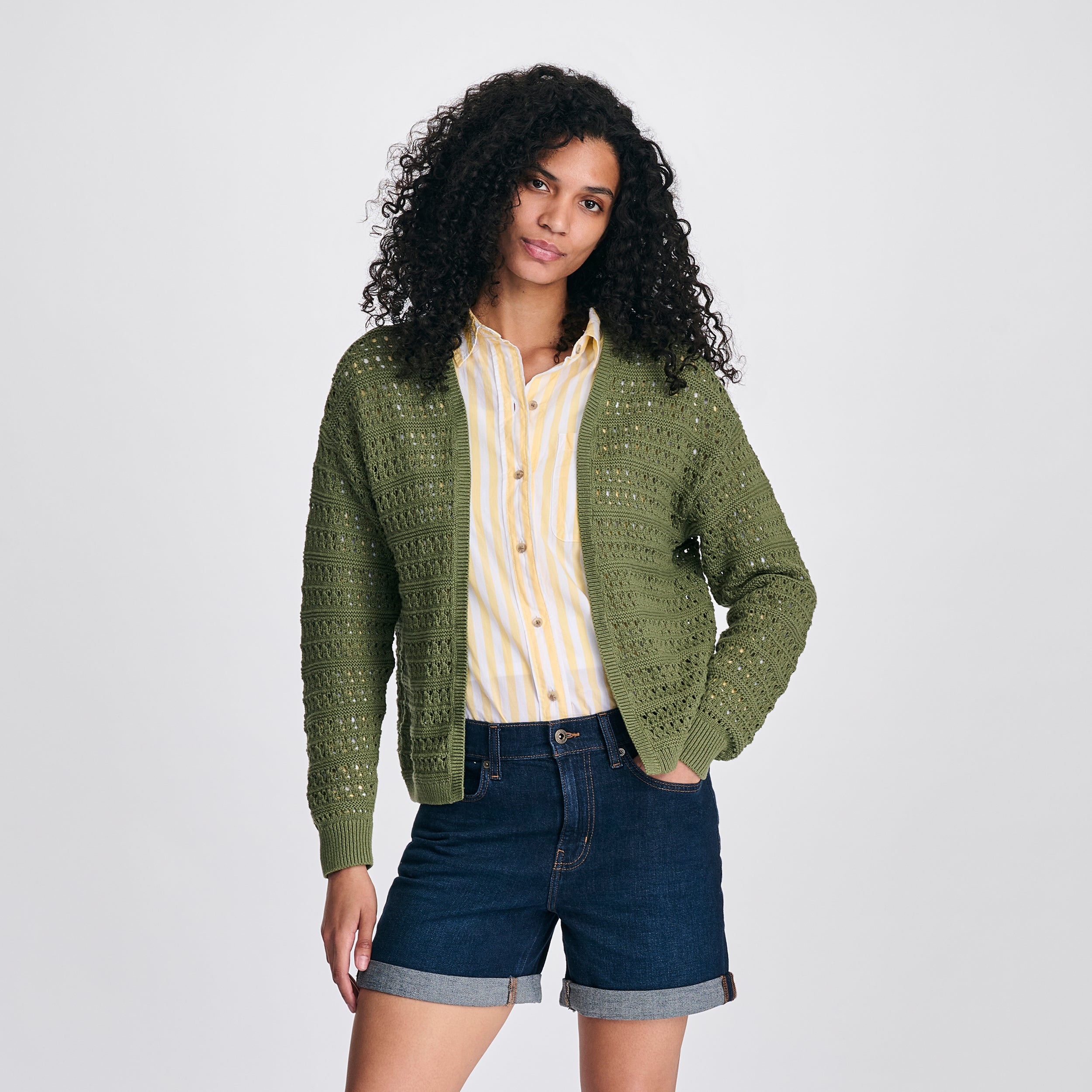 Women's Open Stitch Cardigan - Image 4