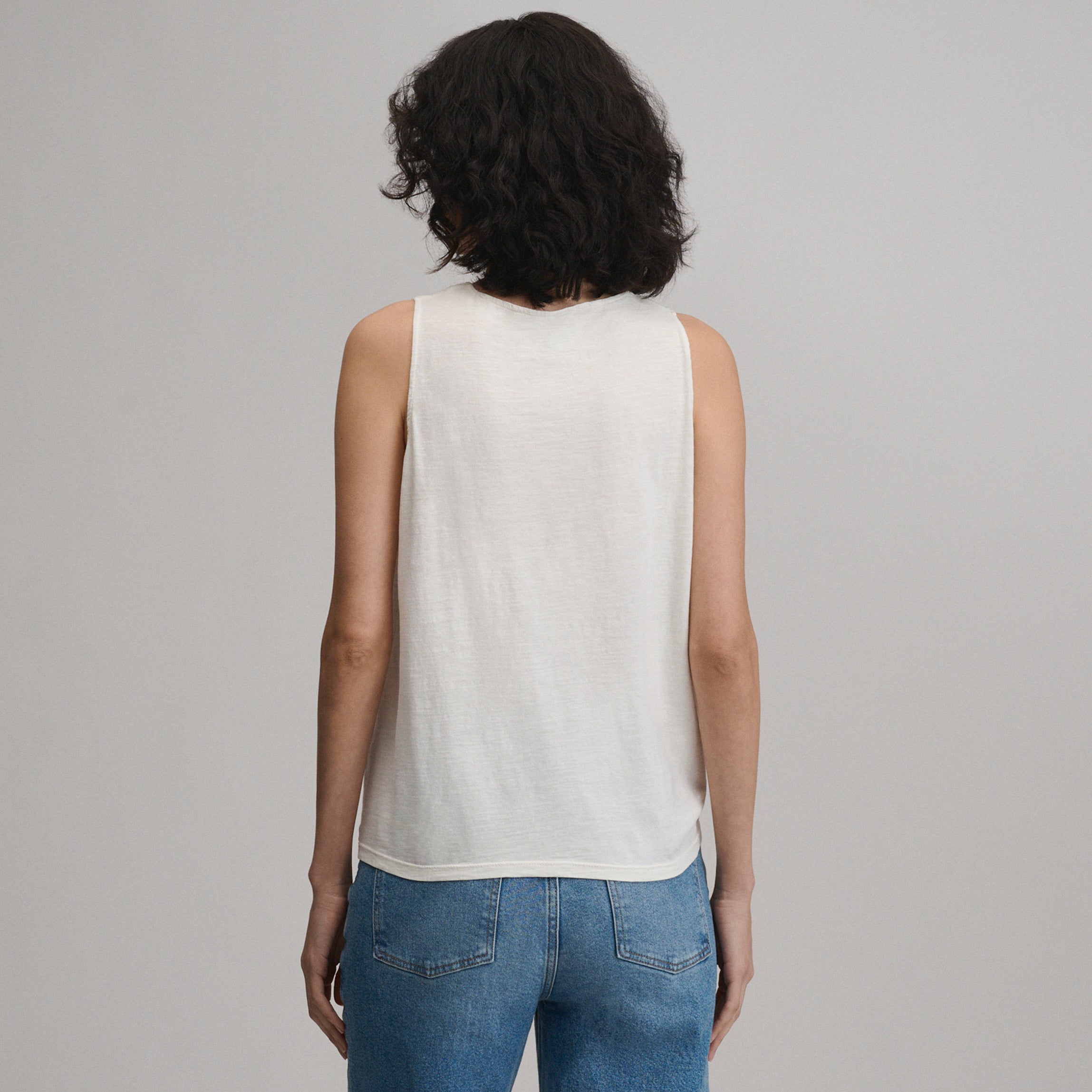 Women's Sunwashed Cotton Tie Front Tank - Image 2