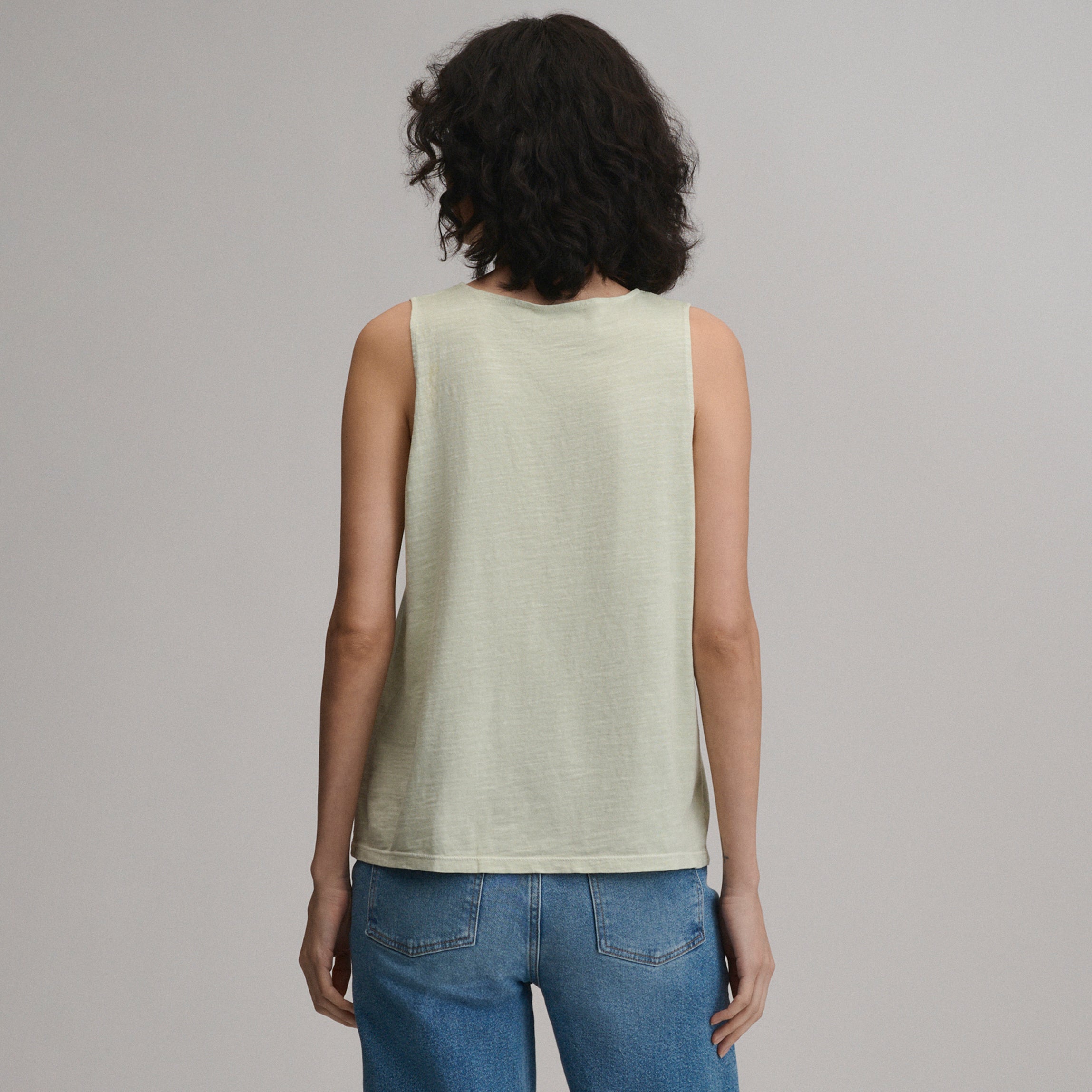 Women's Sunwashed Cotton Tie Front Tank - Image 6